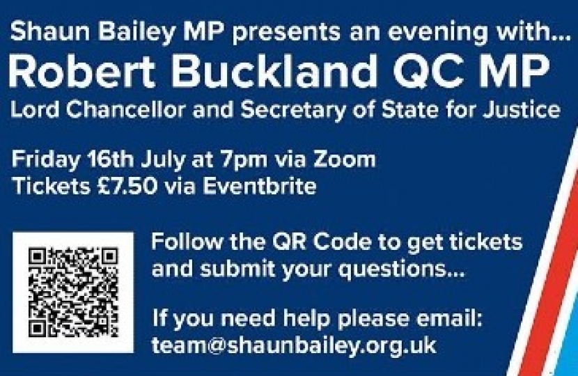 An Evening with Secretary of State for Justice Robert Buckland QC MP