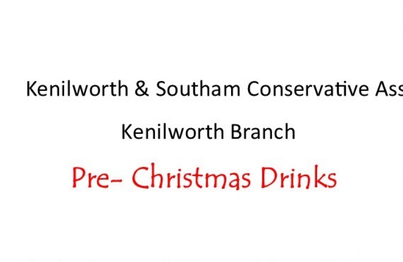 Kenilworth Branch Pre Christmas Drinks