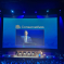 The Conservative Party leadership hustings in a large auditorium in Birmingham.